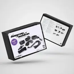 Dungeons and Maidens crni podesivi senzorni bondage set od 8 delova