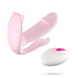 Crushious Fritz Pastel Pink nosivi vibrator sa funkcijom grejanja i daljinskim upravljačem, 14 cm