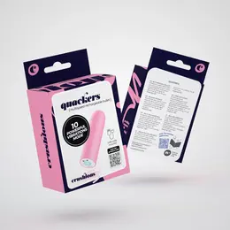 Quackers punjivi vibrator roze boje sa 10 modova vibracije vodootporan 8.6 cm