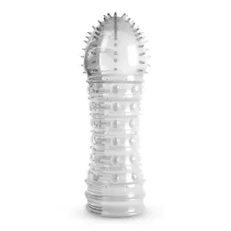 Crushious Dotted providna reljefna navlaka za penis 15.5cm