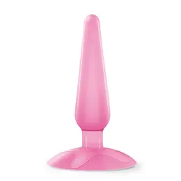 Crushious Jolly Pink, kompaktni silikonski analni čep sa usisnom bazom