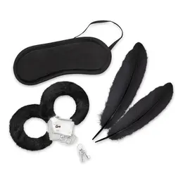 Lover's Dream Starter Set četvorodelni crni komplet bondage opreme