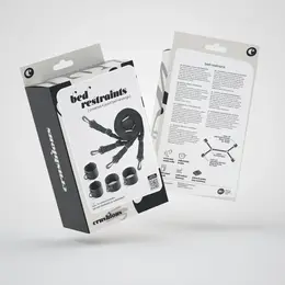 Sportsheets univerzalni sistem za vezivanje za krevet, crni sa podesivim trakama