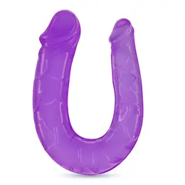 Double Trouble fleksibilni dvostrani intimni model 27 cm ljubičasti