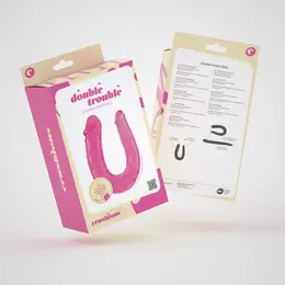 Crushious Double Trouble Flexible Dual-Ended Model 27cm Pink