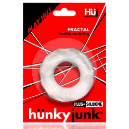 Hunkyjunk Fractal Tactile Ring Clear Ice, fleksibilni Plus+Silicone sistem