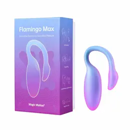 Magic Motion Magic Flamingo Max App-Controlled Vibrating Egg Blue 3.3×7.1×10.9cm