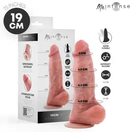 MR INTENSE Spencer mali silikonski dildo od 19 cm sa anatomskim dizajnom i vakuumskom bazom