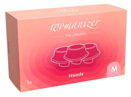 Womanizer zamenske silikonske glave M u pakovanju od 3 komada roze boje kao savršen dodatak za Premium seriju