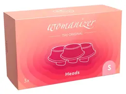 Womanizer zamenski nastavci S set od 3 komada, silikon, roze, veličina S