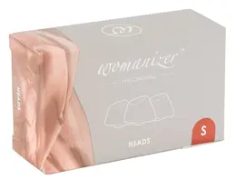 Womanizer Heads Duo Bordeaux S, zamenski silikonski nastavci, pakovanje od 3 komada
