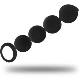 Black&Silver Lennon Intimate Sphere System 4 Silicone Spheres 15cm