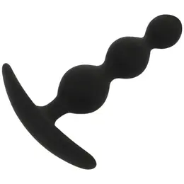 Black&Silver Rupert fleksibilni silikonski lanac sa kuglicama dužine 10.5 cm, uniseks i potpuno vodootporan