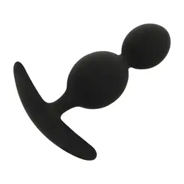 Black&Silver Orson Plug Silicone 2 Waves 9.5cm - Flexible Unisex Design