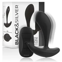 Black&Silver Dwayne Silikonski Čep sa Daljinskim Upravljanjem, Vodootporan, Uniseks