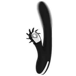 Black & Silver Johnny vibrator, punjivi silikonski model sa USB priključkom