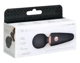 le Wand Mini Microwand Black, kompaktni punjivi masažer od 10 cm