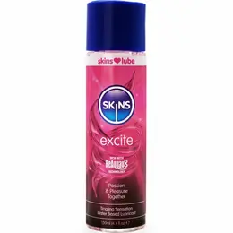 Skins Excite lubrikant na bazi vode 130ml sa poboljšanom formulom i prirodnim ekstraktima