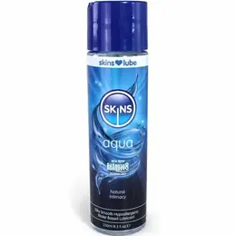 Skins Aqua Water-Based Intimate Lubricant 250ml - Long-Lasting & Gentle