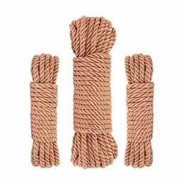 Rosy Gold set konopaca elegantni luksuzni bondage konopci 8m mekana vlakna zlatna boja