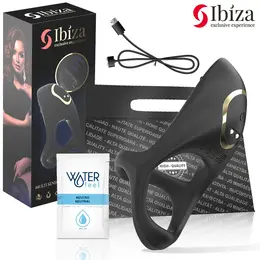 Ibiza Multi-Sensorial Intimate Ring - 10 Modes, Waterproof, Silicone