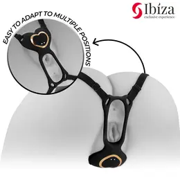 Ibiza Heart Panty Intimate Device with Remote, Adjustable, Pink, 135 mm