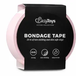 EasyToys Fetish Collection roze bondage traka od 20m za fleksibilno sputavanje