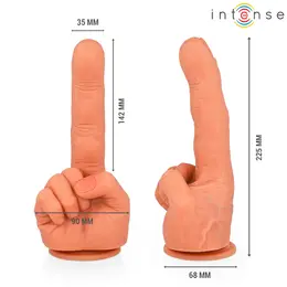 Intense Hubert fleksibilni anatomski stimulator G-tačke 14.2cm silikon