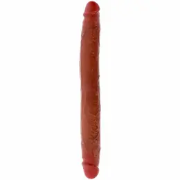 ToyJoy Get Real silikonski dvostrani dildo Caramel 35cm