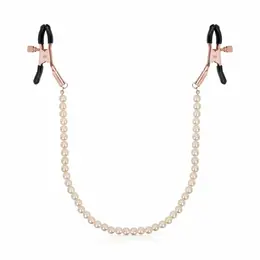Rosy Gold Pearls podesive štipaljke za bradavice sa dekorativnim lančićem