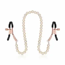 Rosy Gold Pearls podesive štipaljke za bradavice sa dekorativnim lančićem