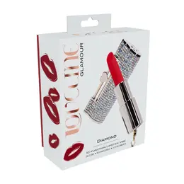 DIAMOND Lipstick intimni masažer sa 4 nastavka i prelivajućim kućištem