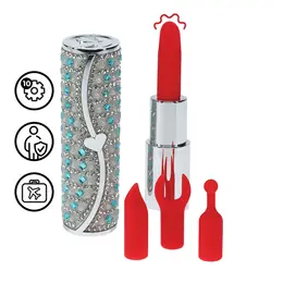 Loveline Tiffany Blue kompaktni set vibratora sa 4 nastavka