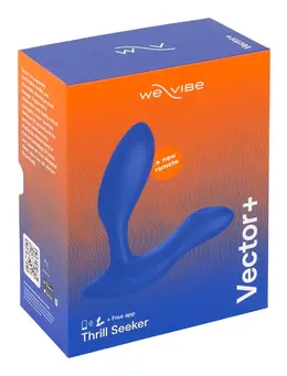 We-Vibe Vector+ Royal Blue, fleksibilni intimni stimulator sa 10 modova rada
