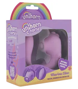 Unihorn C-Horse Marina Lilac fleksibilni dvostruki silikonski vibrator 15cm