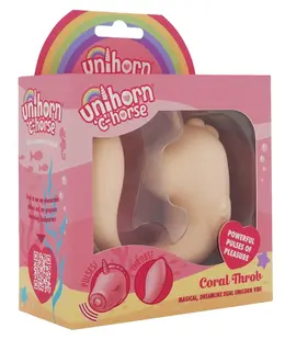 Unihorn C-Horse Coral Throb dvostruki vibrirajući intimni stimulator silikonski roze
