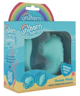 Unihorn C Horse Ocean Peak intimni stimulator sa dva motora, plavi silikon