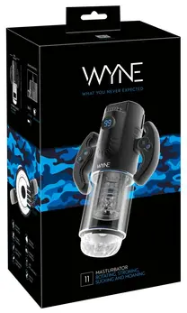 WYNE Model 11 aparat za intimnu stimulaciju sa dva motora, sivi, 29 cm