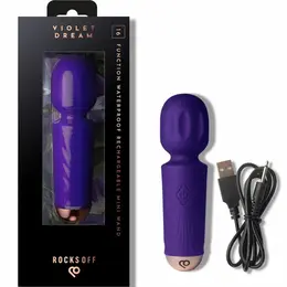 Rocks Off Mini punjivi masažer sa 16 modova Violet Dream, kompaktni aparat za masažu