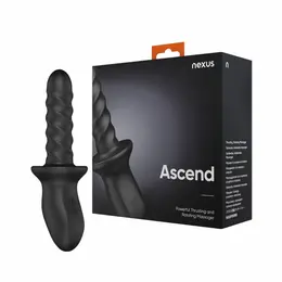 Nexus Ascend Black rotirajući i pulsirajući intimni masažer, ergonomski dizajn i potpuno vodootporan