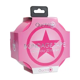 Ouch! PVC traka bez lepka 20m roze, višenamenska nelepljiva traka u rolni