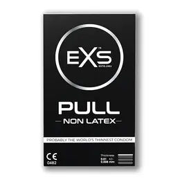 EXS Pull kondomi bez lateksa, pakovanje od 3 komada, ultra tanki hipoalergijski dizajn