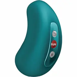 Fun Factory CHERIE Double Air Pulse vibrator u tamnozelenoj boji, USB-C punjenje, vodootporan