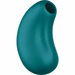 Fun Factory CHERIE Double Air Pulse vibrator u tamnozelenoj boji, USB-C punjenje, vodootporan