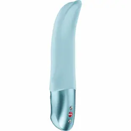 Fun Factory Diva Dolphin Ice Blue - Curved Silicone Vibrating Model