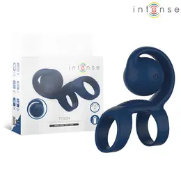 INTENSE Tyson silikonski vibrirajući prsten prečnika 3.2 cm sa 10 modova vibracije i vodootpornim dizajnom