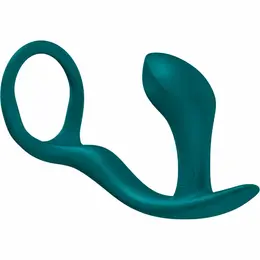 FUN FACTORY Bootie Ring intimni čep i potporni prsten tamnozeleni 14.7 cm