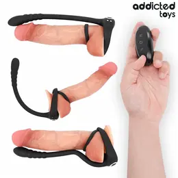 Addicted Toys P Spot prsten sa dva motora i daljinskim upravljačem medicinski silikon 215 mm