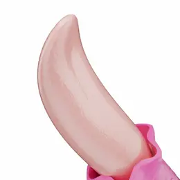 Teazers Tongue roze vibrator u obliku jezika, fleksibilni silikonski masažer za spoljašnju stimulaciju sa USB punjenjem