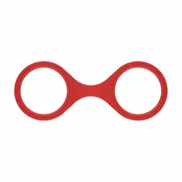 EasyToys fleksibilne silikonske lisice u crvenoj boji, podesivi mekani model